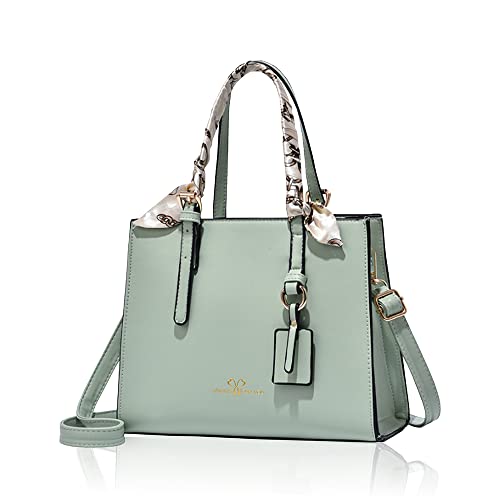 [DESAFIANTE] ショルダーバッグ レディース カバン 肩掛け ハンドバッグ 大人 女性 斜めがけ バッグ (ライトグリーン)
