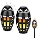 Houkiper Outdoor Bluetooth Flame Speakers, 2PACK 5.0 Indoor/Outdoor Wireless Speakers with Stakes, HD Audio & Enhanced Bass, Portable Flame Torch Atmosphere Speaker for Patio, Party, Camping