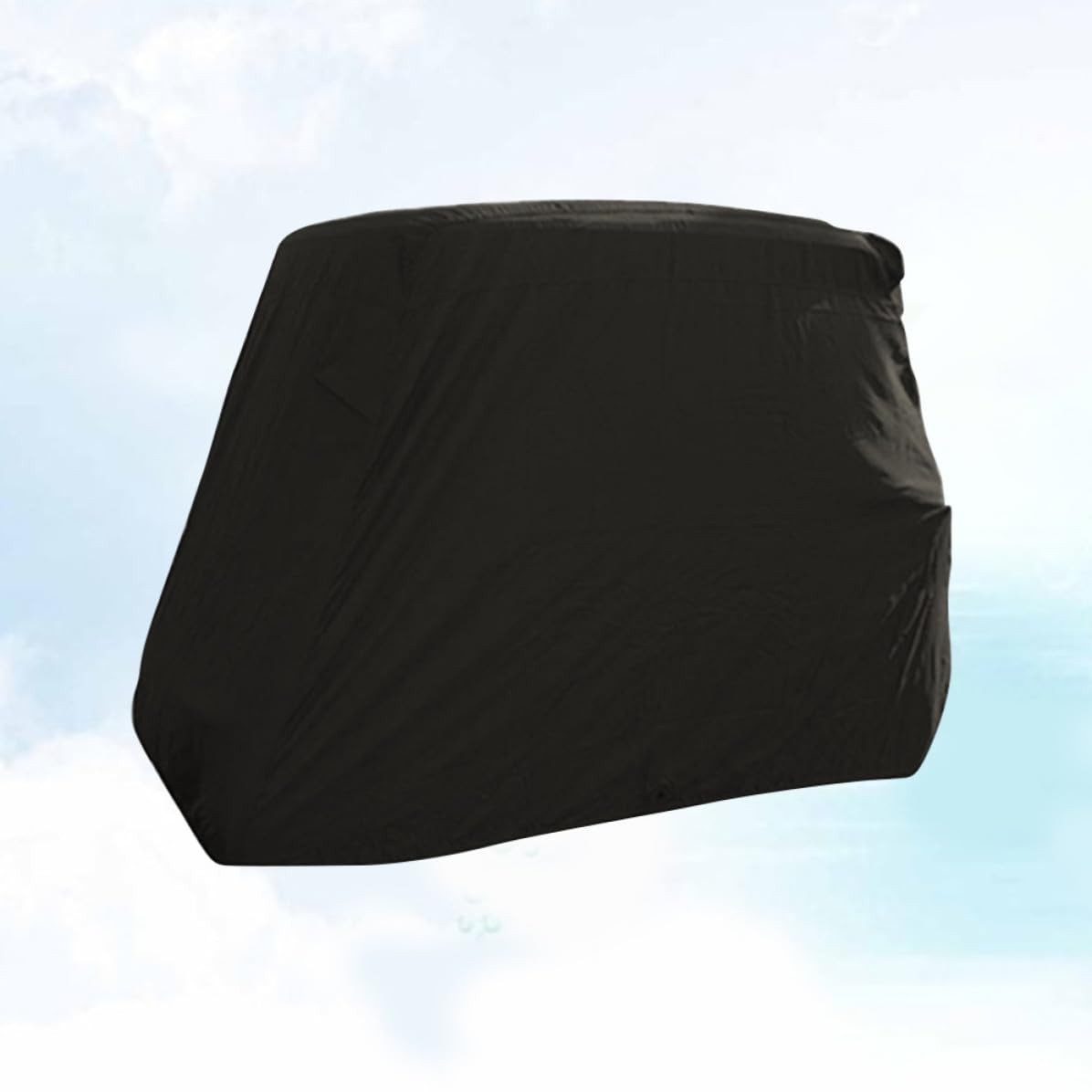 DOITOOL 4 Personen Gepäckwagenabdeckung 210d Oxford Schwarz | Wagen und Cart, Heavy Duty Ausführung, Schützt vor Sonne, Passend für Golf Zubehör