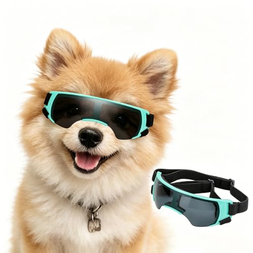 NAMSAN Dog Goggles Small Breeds, UV Protection Dog Glasses for