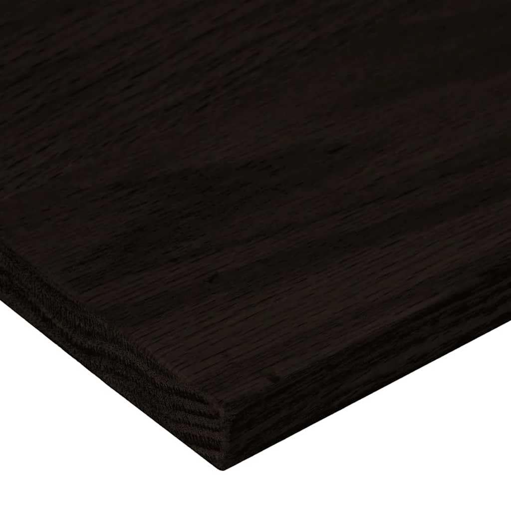 12 stopni brązowo-czarny, 110 x 30 x 2 cm, lite drewno dębowe | Lite drewno dębowe, ciemnobrązowe wykończenie, wszechstronne zastosowanie jako parapet, łatwa pielęgnacja