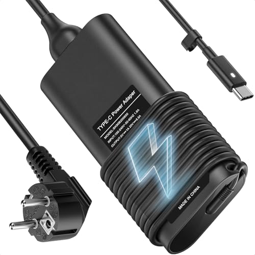 130W USB C Laptop Ladegerät Compatible Con Dell Latitude XPS 15 5530 2in1 5550 5750 3560 3550 3551 Latitude 9410 9510 9575 5520 5510 5420 7210 7410 7310 Precision 5530 5550 5560 5570 Typ-C-Netzadapte