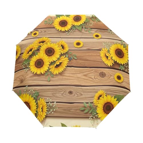 Parapluie tournesol GAIREG pliable automatique pour sac à dos et main