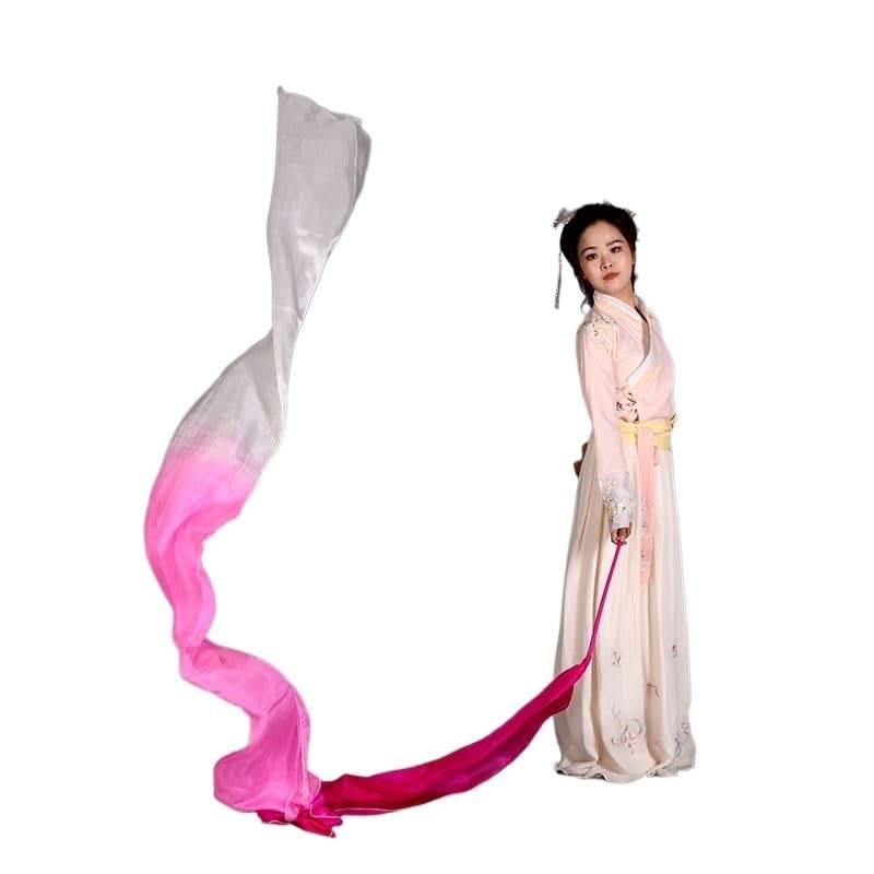 Serpentina Cinta Seda con Varillas de Efecto Degradado Multicolor para Danza 4