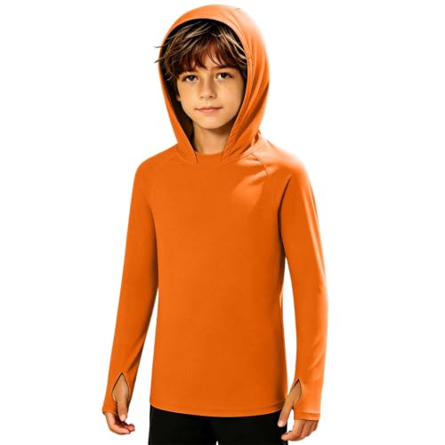 T-shirt à capuche pour enfants anti-coup de soleil léger et respirant 5-13 ans
