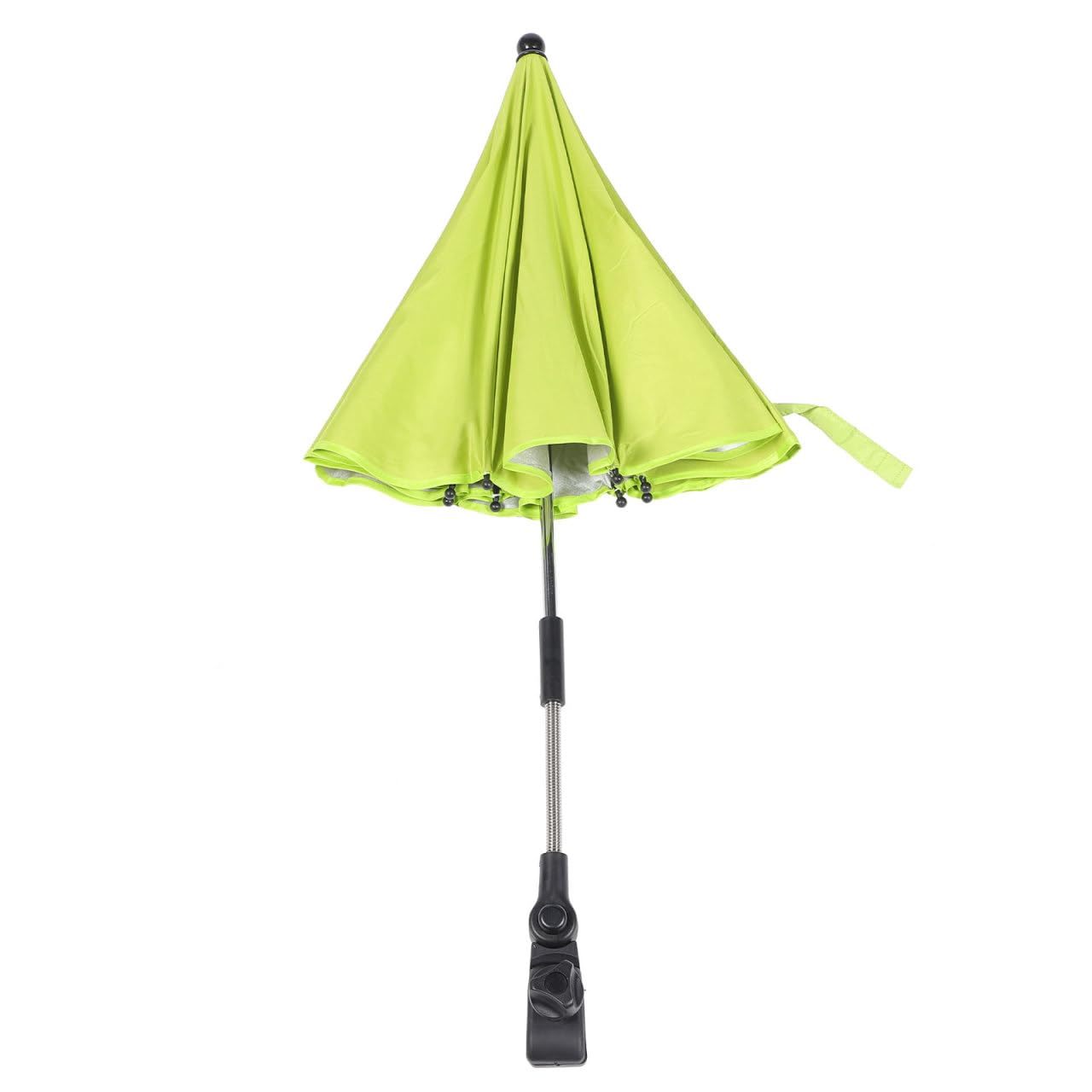 Baby Stroller Clip-on Umbrella with Upf 50 Uv Protection Adjustable Clamp Sun Shade for Push Chairs Wheelchairs Beach Chairs and Bikes