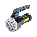 Handheld-Taschenlampen, wasserdichte leistungsstarke Lampe in 4 Modi | 7 LED tragbare leichte wasserdichte Scheinwerfer Taschenlampe | für Überleben Camping Wandern Stromausfall Strand Picknick Angeln