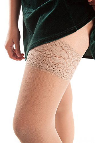ITA-MED Sheer Compression 20-22 mmHg Thigh High Stockings Varicose Vein, Edema, Treatment Swelling