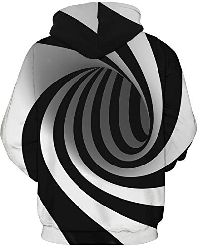 Chaos World Boys' Hoodie Realistic 3D Print Graphic Hooded Sweatshirts Galaxy Animal Pattern(M,Vortex) #TOP2