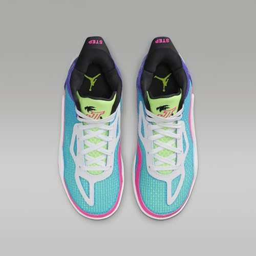 Tatum 1 Big Kids' Basketball Shoes (FV0172-400, Lagoon Pulse/Psychic Purple/White/Pink Blast) Size 6.54