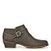 LifeStride Womens Alexander Block Heel Ankle Booties Dark Grey Snake 9 W