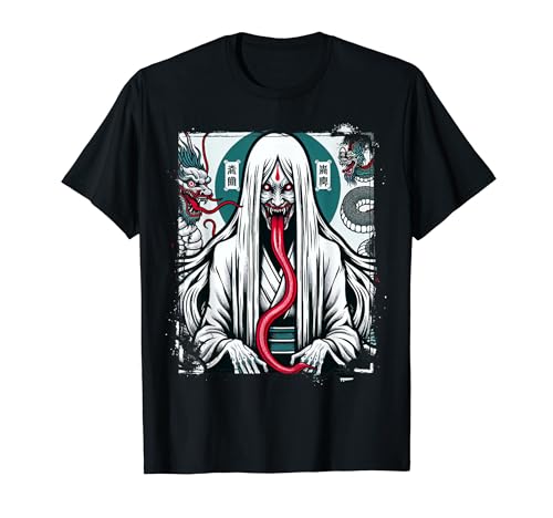 Photo de Yurei Ghost Woman Japanese Folklore Dragons T-Shirt