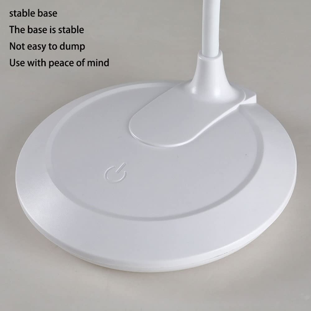 Lampe de bureau LED, lampe de bureau de lecture, 3200K-6500K, gradation continue, interrupteur tactile, lampe de travail de protection des yeux for l'étude, la lecture, l'artisanat, la couture, le tra