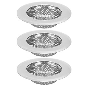 GAESHOW 3 Stks Rvs Aanrecht Filter Badkamer Rioolfilter Draagbare Zeefjes Huishoudelijke Benodigdheden (L)