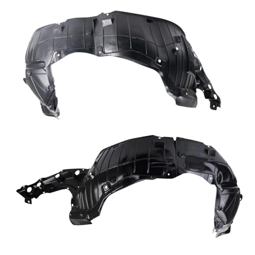 Image of TRQ Front Driver and Passenger Side Inner Fender Liner Set Compatible with 2016-2018 Nissan Altima