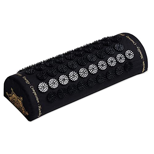 ShaktiMat Classic Acupressure Pillow for Relaxation, Level 1 Black, 2,370 Signature Spikes That Massage Muscles, Aid Sleep & Unlock Inner Tension | Similar to Acupuncture, No Needles Required