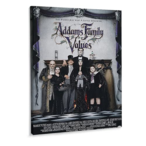 Addams Family Values Vintage Movie Horror Movie Poster Cool Posters for Guys Bedroom Canvas Print Wa Wall Art Paintings Canvas Wall Decor Home Decor Living Room Decor Aesthetic 24x32inch(60x80cm) Fr