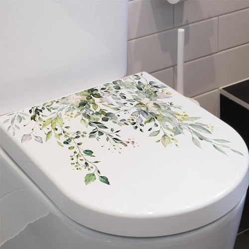 2 Stück Toiletten Aufkleber Blumen, Wc-sitze Aufkleber Badezimmer Abziehbilder Für Dekorationen Supplies, Toilette Deko Sticker Mit Blumen Motiv Wandtattoo Wand Aufkleber Selbstklebend