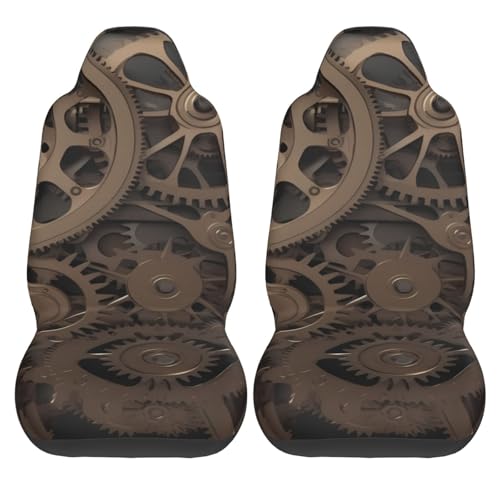 Housses de siège steampunk lot de 2 protections auto - 3
