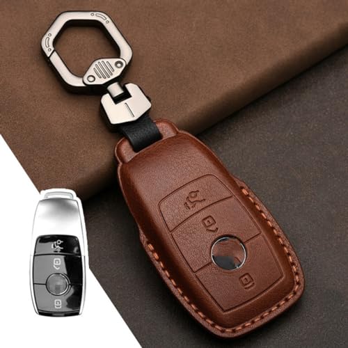 Housse de clé en cuir véritable pour Mercedes Benz W204 C E S | Protection Luxe