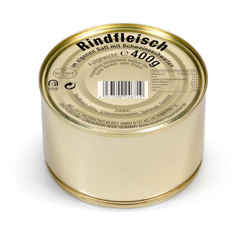 6x Müller's Rindfleisch im eigenen Saft 400g Dose