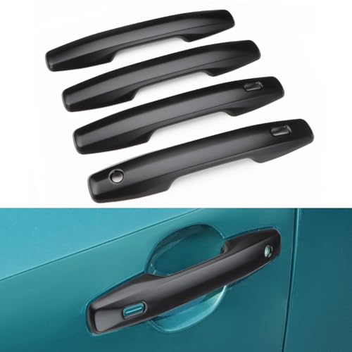 DLOVEG Upgraded Snap-on Door Handle Cover Compatible for 2026 Toyota Rav4 Accessories No Adhesive Handle Protectors (Matte Black)