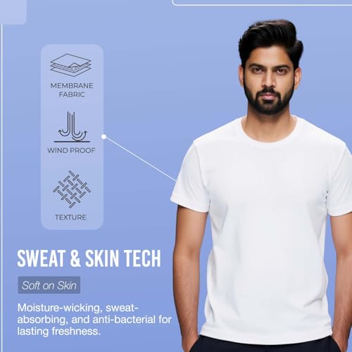 Image of AMAREE Classic Round Neck Half Sleeve T-Shirt - Soft, Breathable & Stylish Everyday Wear - (Pack of - 1)