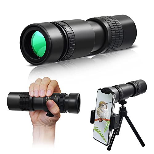 10-300x40 Zoom Monocular Telescope, Waterproof Night Vision Monocular with Tripod Mobile Phone Holder, Monoculars for Adults High Powered, Thermal Monocular for Hunting, Travel, Camping, Bird Watching 10-300x40 Zoom Monocular Telescope, Waterproof Night Vision Monocular with Tripod Mobile Phone Holder, Monoculars for Adults High Powered, Thermal Monocular for Hunting, Travel, Camping, Bird Watching
