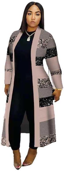 Print Cardigans Jackets for Women 2025 Outfit Blazer African Outwear Coat Trendy Duster Robe