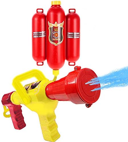 Goolsky Fireman Toys Zaino a spruzzo Pistole d’Acqua Toy Blaster Estintore con ugello e Serbatoio Set Bambini all’aperto Acqua Beach Toy per Bambini Regali