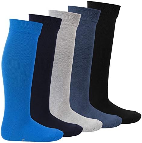 Footstar EVERYDAY! 10 Paires Chaussettes Enfants Coton - Noir Blanc Vert Rose Jaune