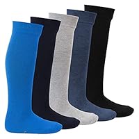 Footstar EVERYDAY! 5 Paar Kinder Kniestrümpfe - Jeans 27-30