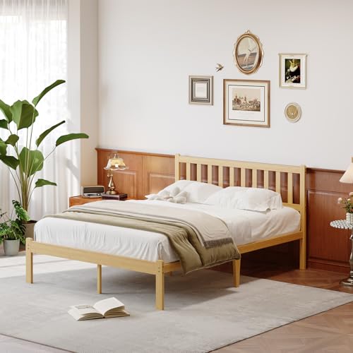 FDLOGW Queen Solid Bamboo Bed