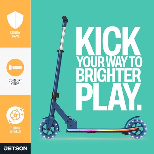 image for Jetson Highlight 2-Wheel Kick Scooter, Kinetic Lights on Deck and Whee