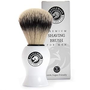 Vegan Friendly Shaving Brush – Badger Friendly Shave Brush for Shaving Cream, Foam Or Soap – No Bristle Loss Promise