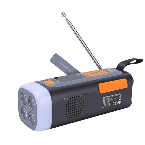 Radio de Emergencia Recargable con Bluetooth y Luz Camping