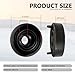 Tesnaao 2 PCS H4 Car Light High Temperature Resistant Flame Retardant Dust Cover, Silicone Rubber Ring Waterproof Seal Extended Rear Cover, Automotive Lamp Protection Accessories (Black)