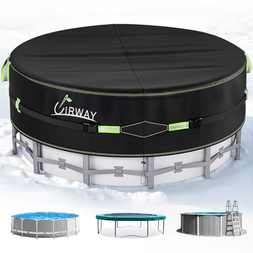 UIRWAY Copertura Piscina 640 cm con Strisce Riflettenti