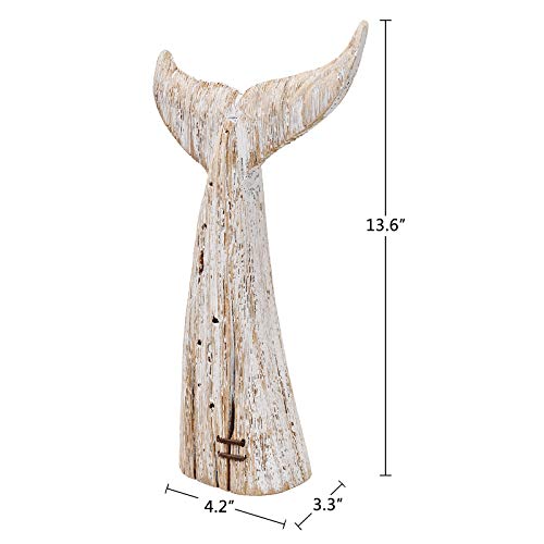 Estatua de Ballena de Madera Decorativa Náutica miniatura 6