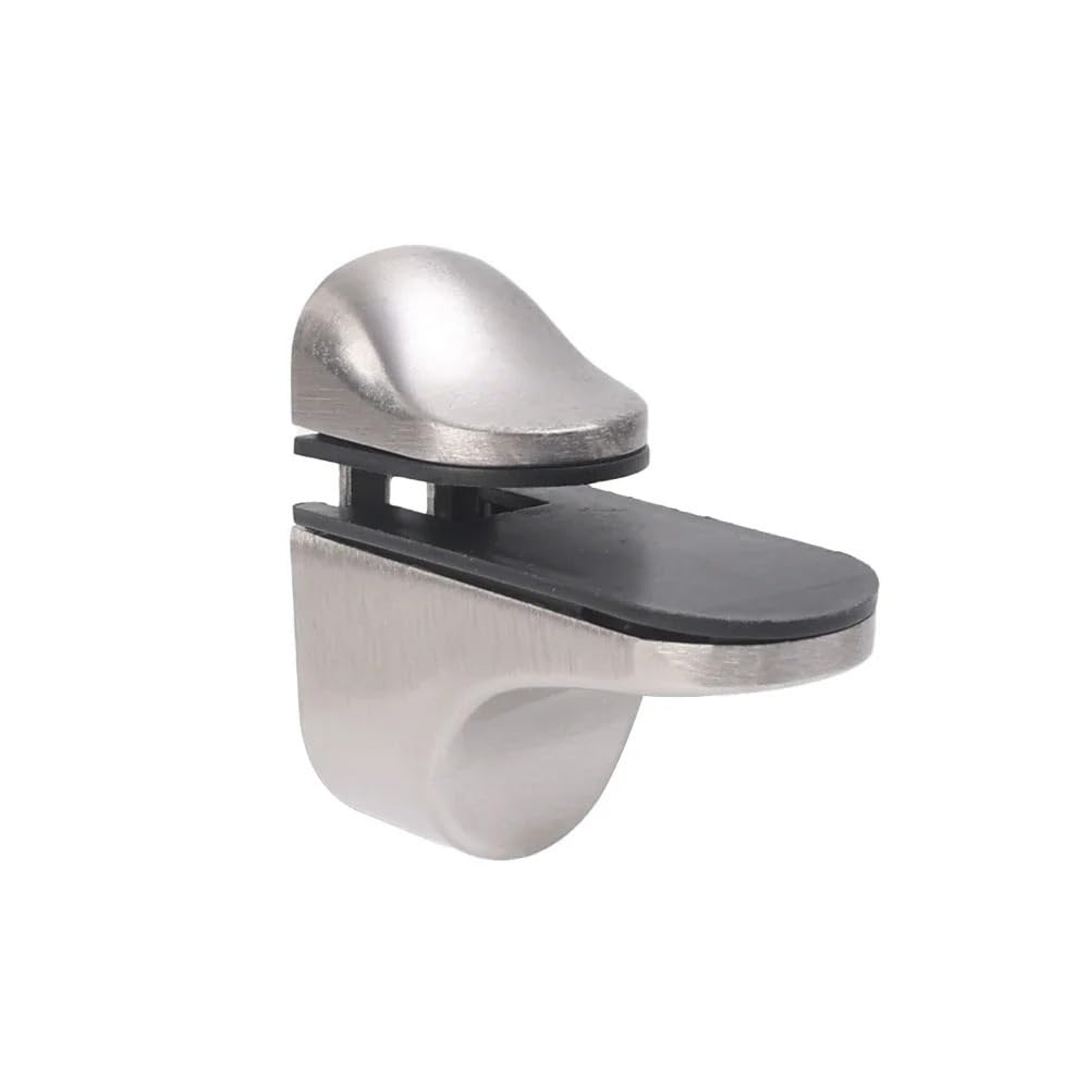 Glass Clamps 2/4/6pcs Wall Mounted Bathroom Support Shelf Brackets Adjustable Wood Shelves Glass Clamps(Style A,6PCS)
