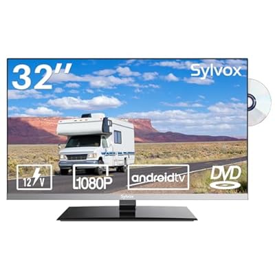 SYLVOX RV TV, 32-Inch 12 Volt Television, 1080P Full HD, 178° Wide Viewing, Google TV OS, HDMI & USB Ports, AC/DC, Wide Voltage Protection, Limo Series