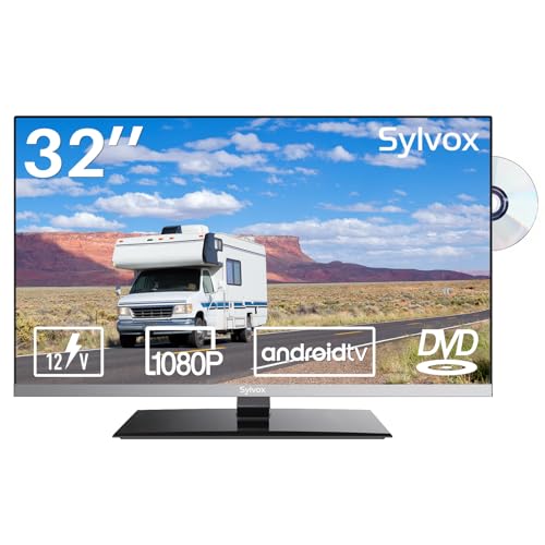 Image of SYLVOX RV TV, 32-Inch 12 Volt Television, 1080P Full HD, 178° Wide Viewing, Google TV OS, HDMI & USB Ports, AC/DC, Wide Voltage Protection, Limo Series