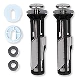 OUDQFCJ Universelle Toilettensitzschrauben und -schrauben Toilettensitzbefestigung Schnellfreigabe obere Scharniere Befestigung Universelle Ersatzteile 2 Pack