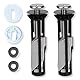 OUDQFCJ Universelle Toilettensitzschrauben und -schrauben Toilettensitzbefestigung Schnellfreigabe obere Scharniere Befestigung Universelle Ersatzteile 2 Pack
