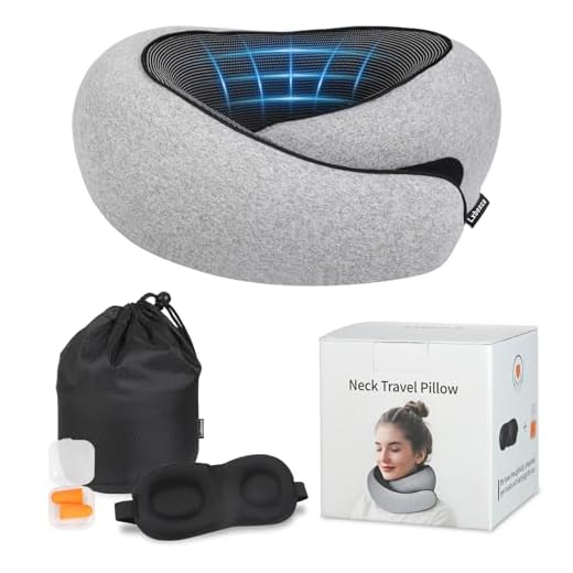 Ergonomic 100% Memory Foam Travel Pillow