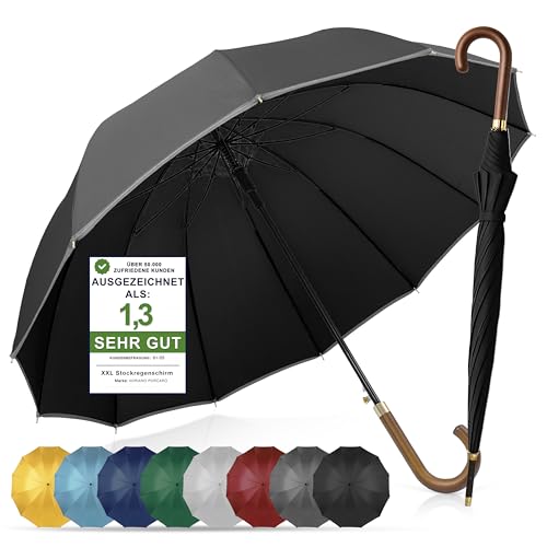 ADRIANO PORCARO® Regenschirm Sturmfest I Ø120cm Schirm I Regenschirm...