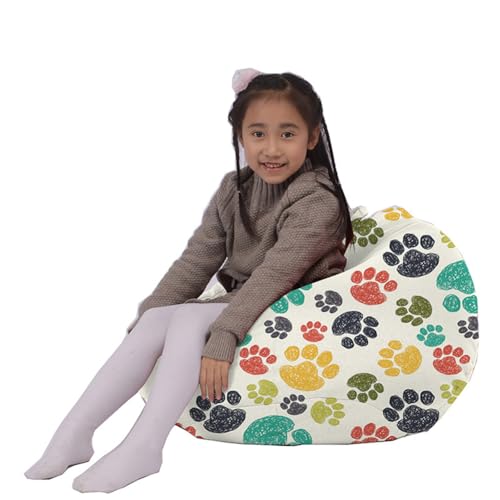 DTLEO Funda de Puf para Silla de Puf Funda para Puff Silla Bean Bag (sin Relleno) para Niños Adolescentes y Adultos, Solo Cubierta,Z1