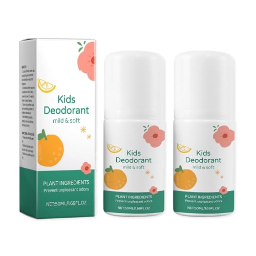 Desodorante natural para niños y adolescentes, desodorante corporal natural para niños, previene la sequedad de la piel, fresco y agradable.