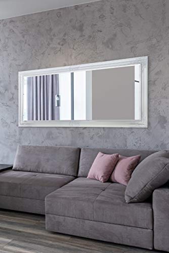 Large White Full Length Wall Mounted Mirror 5ft3 x 2ft5 (160cm x 73cm), 61x51 - Cosy Home Interiors Large White Full Length Wall Mounted Mirror 5ft3 x 2ft5 (160cm x 73cm), 61x51