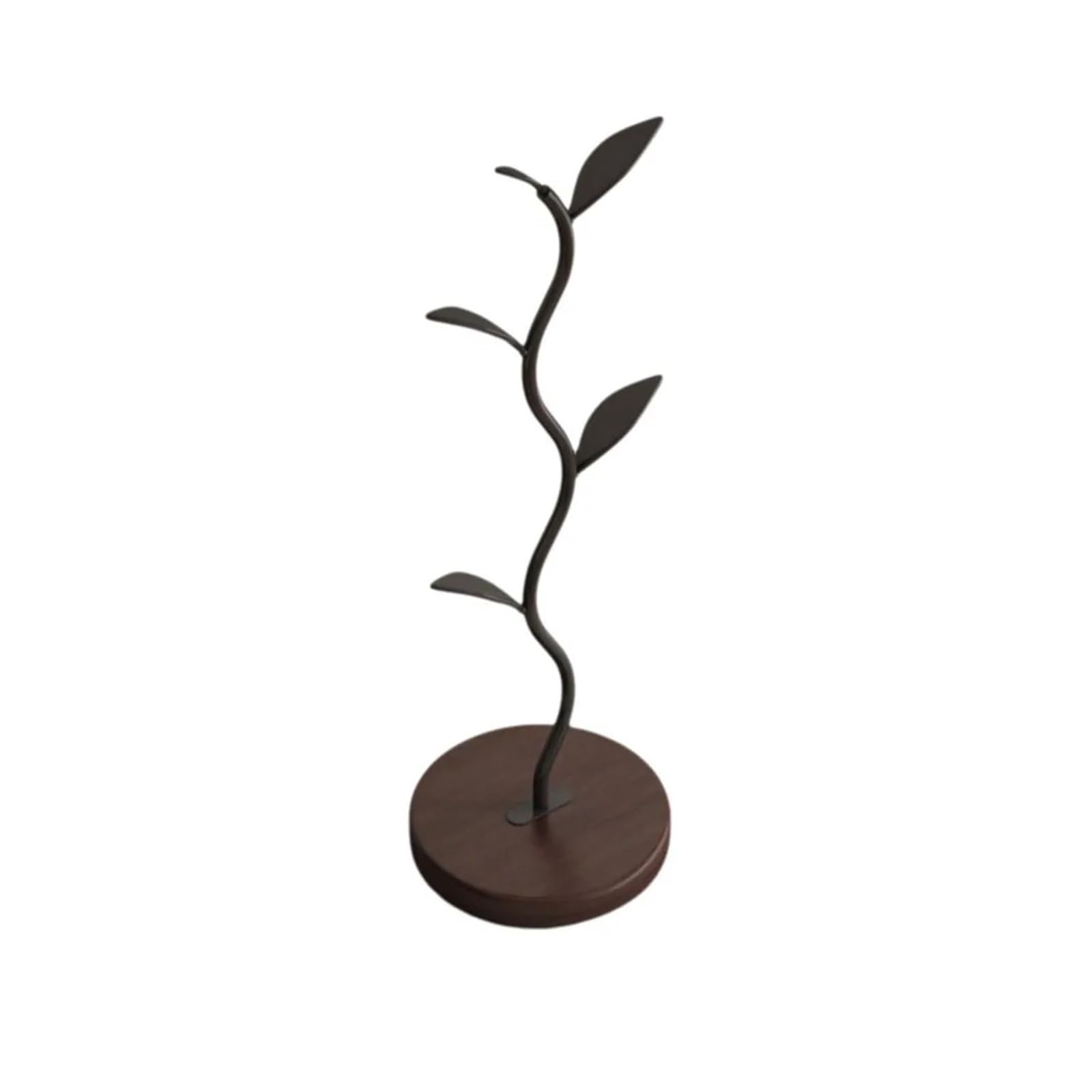 Yonmledo Black Mug Stand Tree Shape Coffee Mug Holder Free-Standing Anti Rust Water Cup Hanger Multifunctional Easy Access Mugs Storage Rack